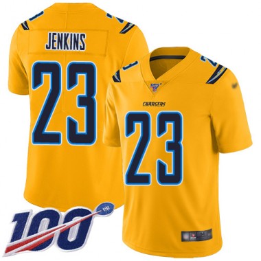 Los Angeles Chargers NFL Football Rayshawn Jenkins Gold Jersey Men Limited  #23 100th Season Inverted Legend->los angeles chargers->NFL Jersey